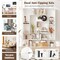 7-Tier Open Bookcase Tall Storage Rack for Living Room and Office